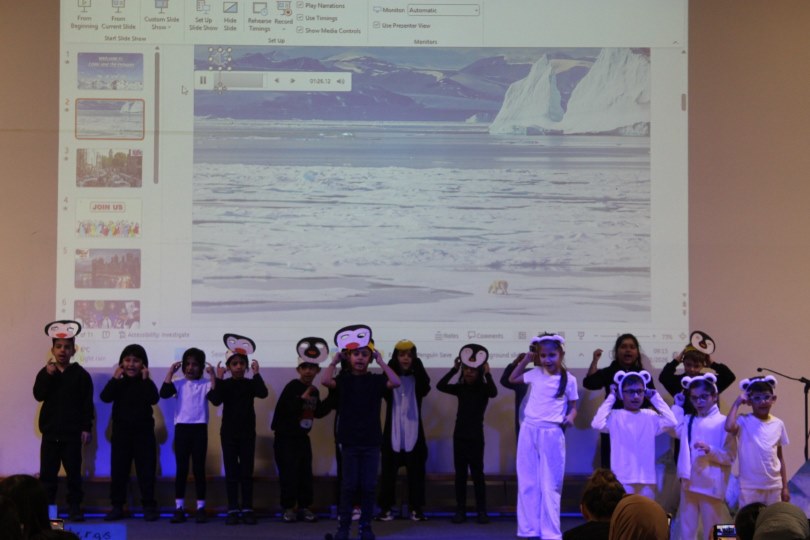 Year 2's Eddie and the Penguins production - in the pole