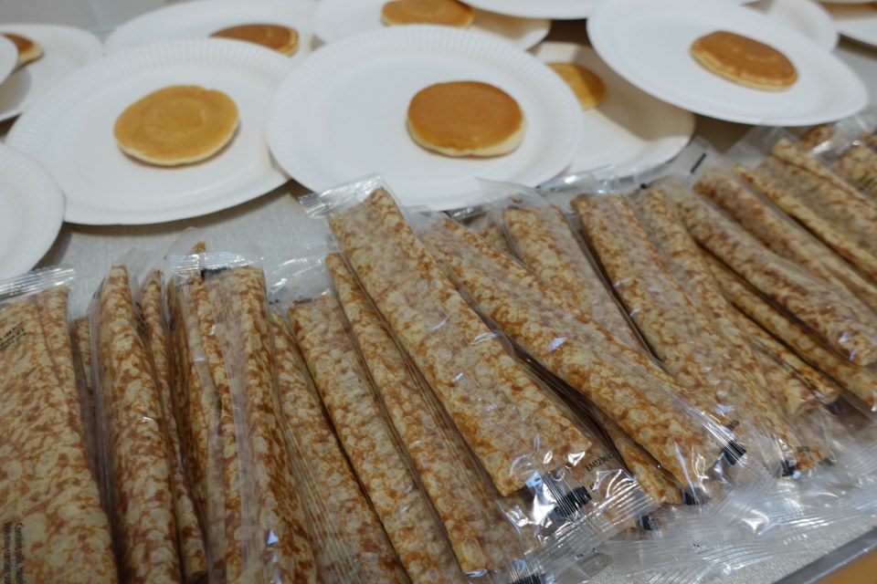 Pancakes for Year 6 SATs breakfast