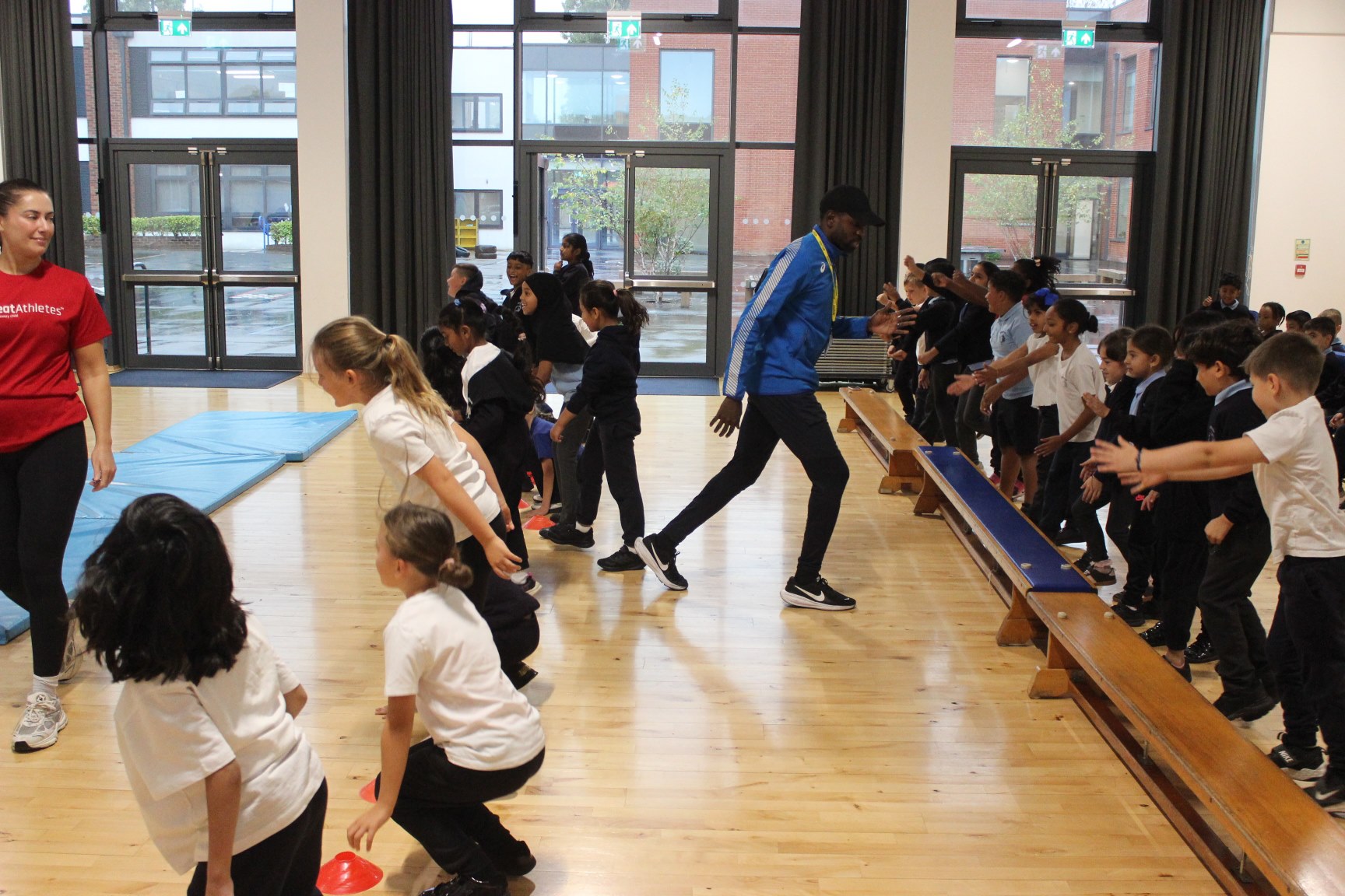 Fred Afrifa doing a workshop with Year 3 children