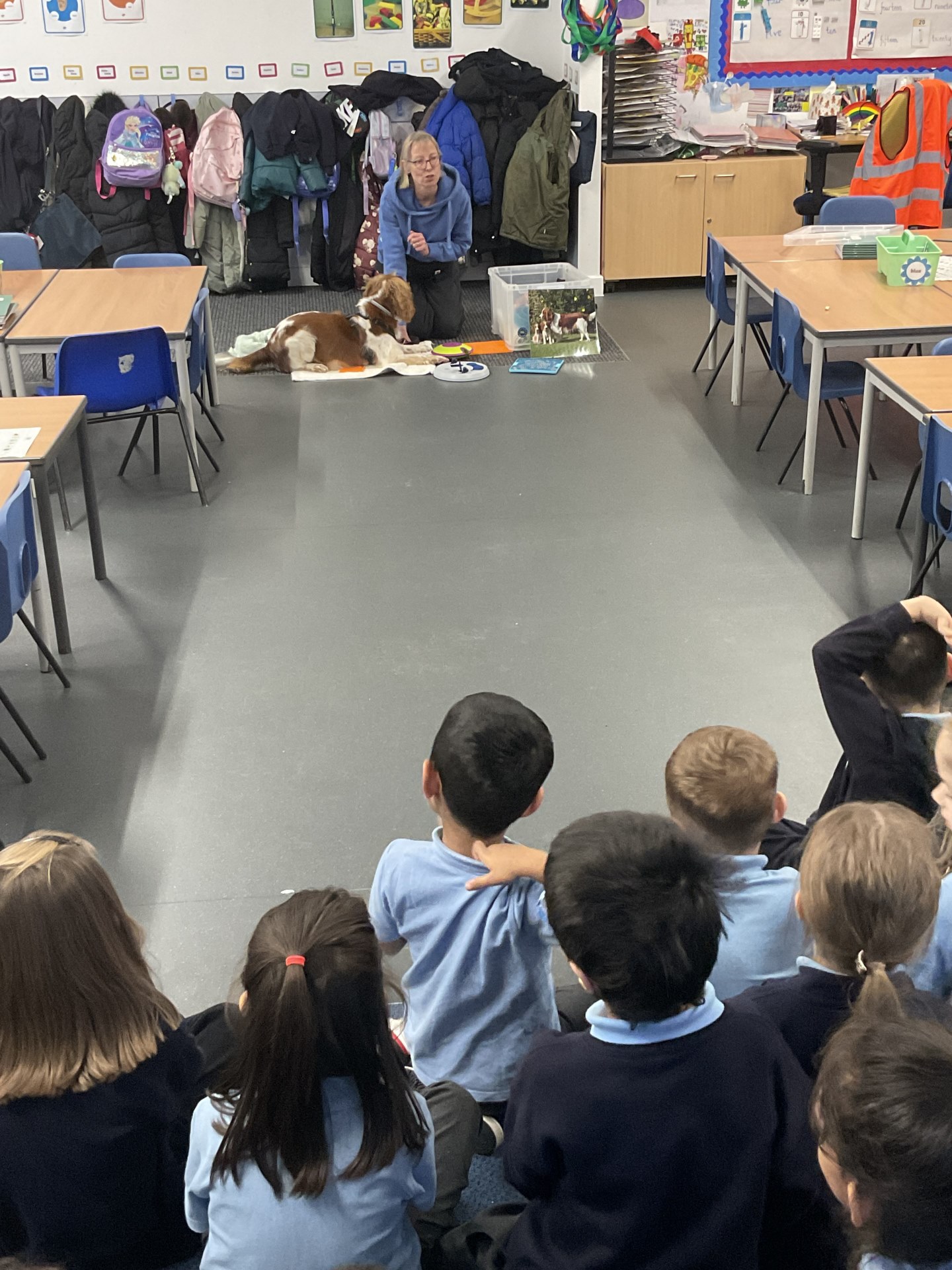 Mrs Gardner and Cerys in Year 1