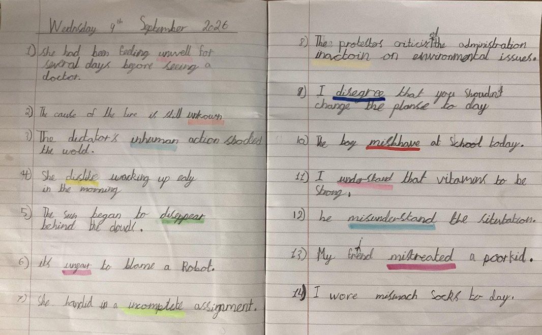 Year 4 writing