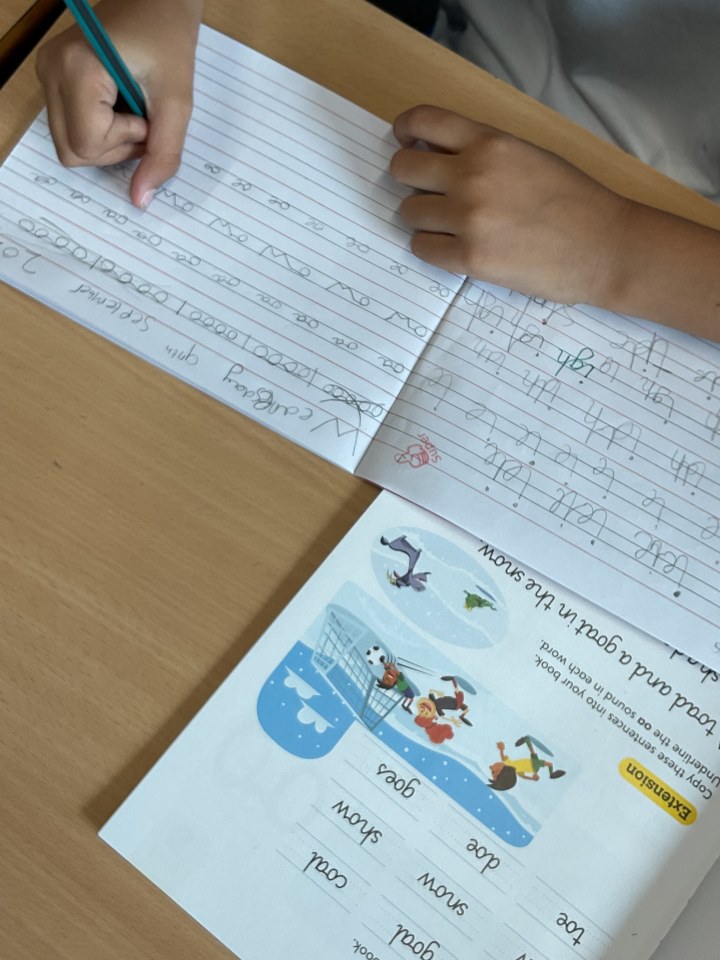 Year 2 handwriting
