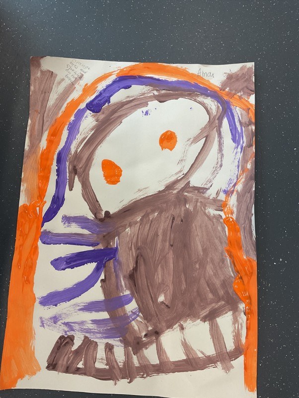 Nursery art work of the Gruffalo