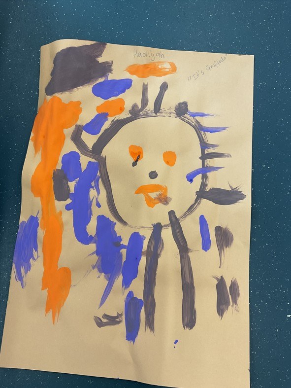 Nursery art work of the Gruffalo