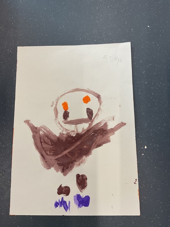 Nursery art work of the Gruffalo
