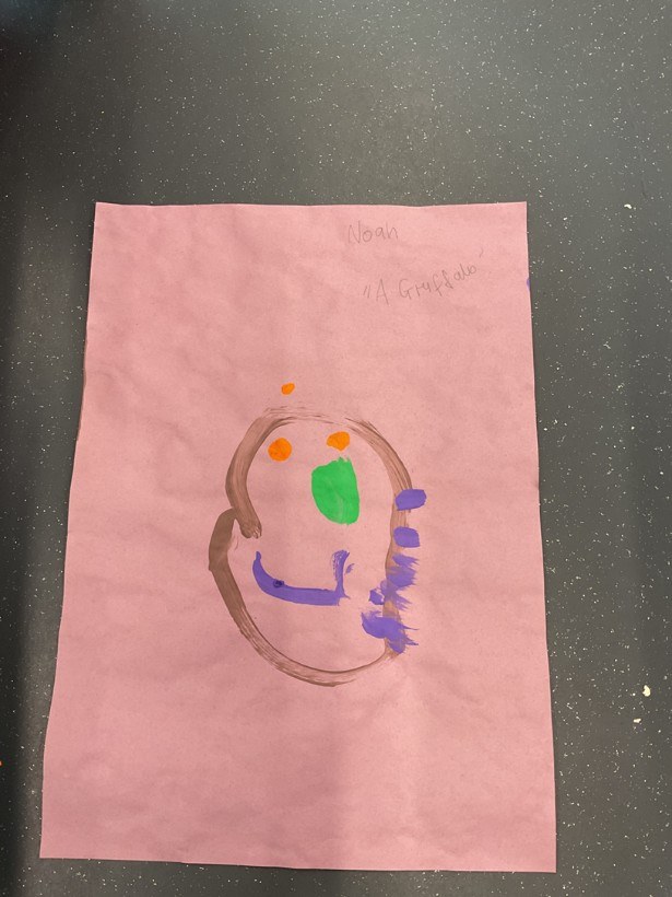 Nursery art work of the Gruffalo