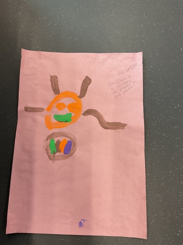 Nursery art work of the Gruffalo