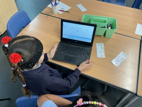 Year 1 computing doing work