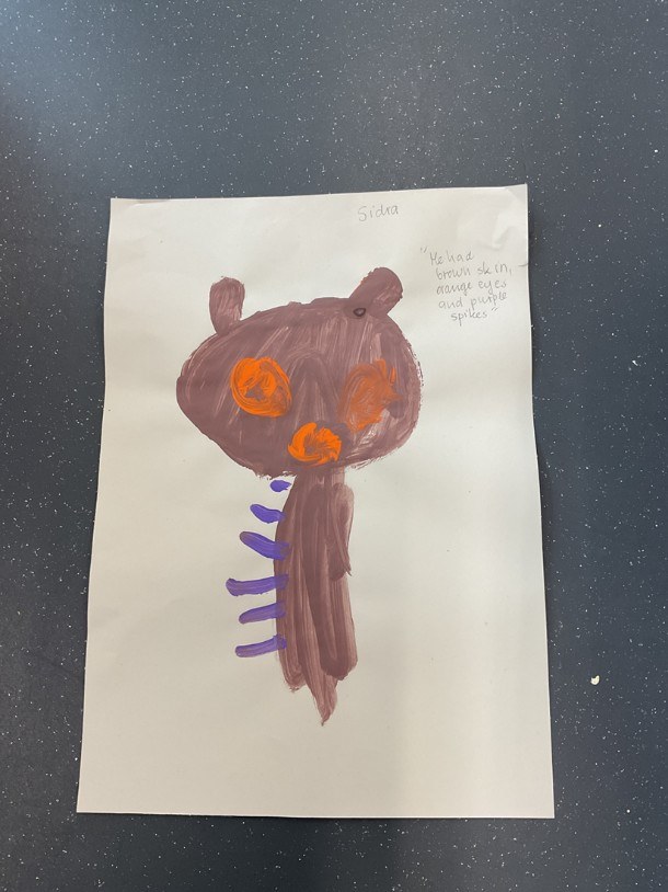 Nursery art work of the Gruffalo