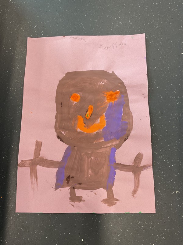 Nursery art work of the Gruffalo