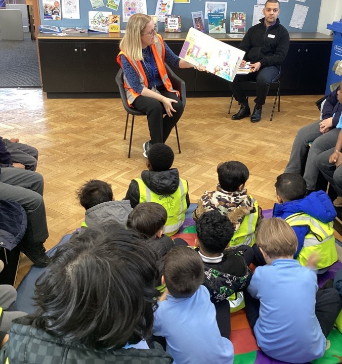 Year 1 having a story read to them