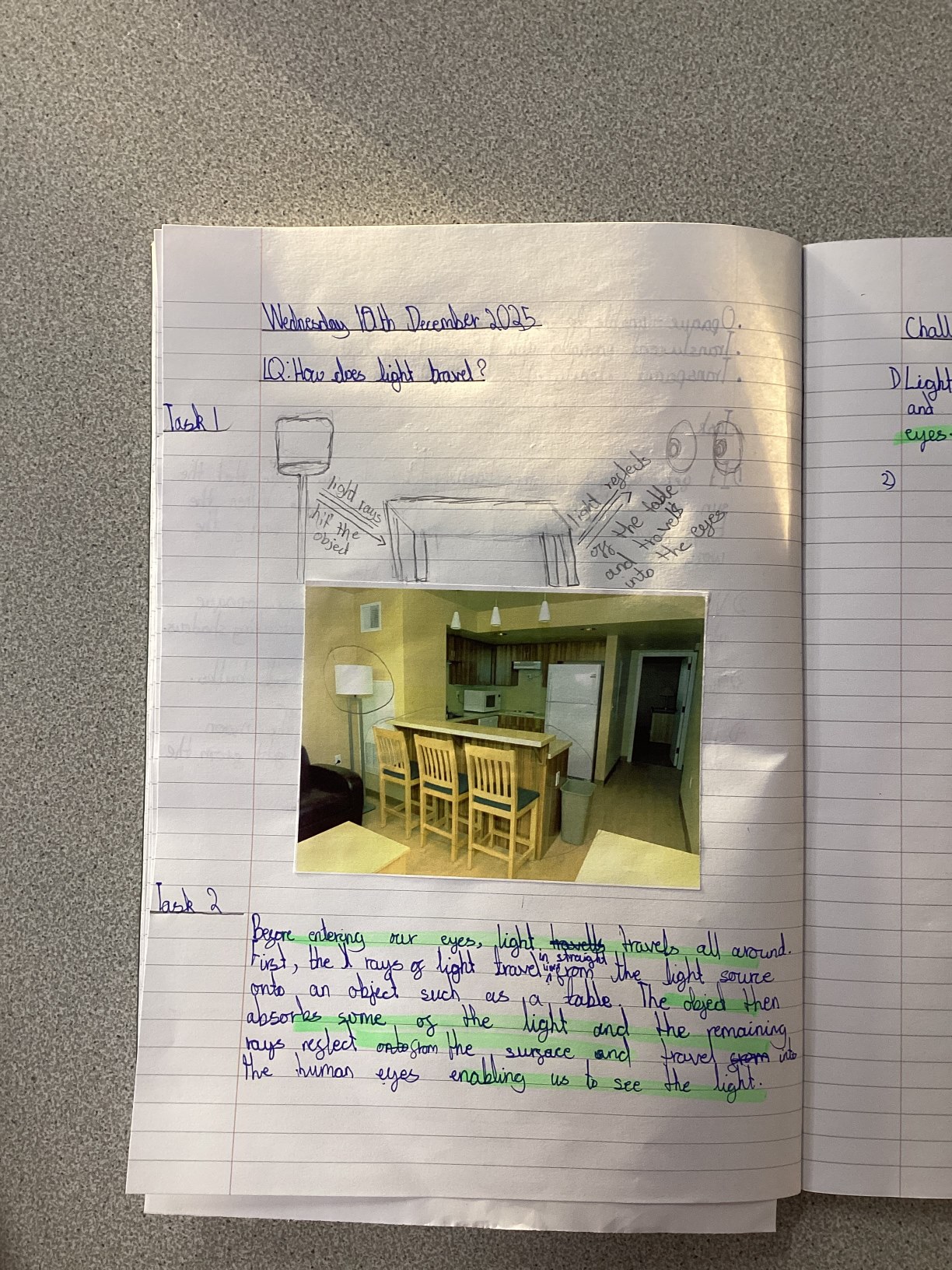 Year 6 writing work