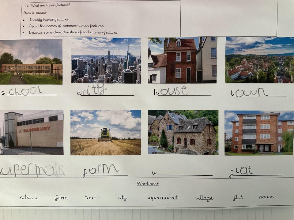 Year 1 work on identifying human features