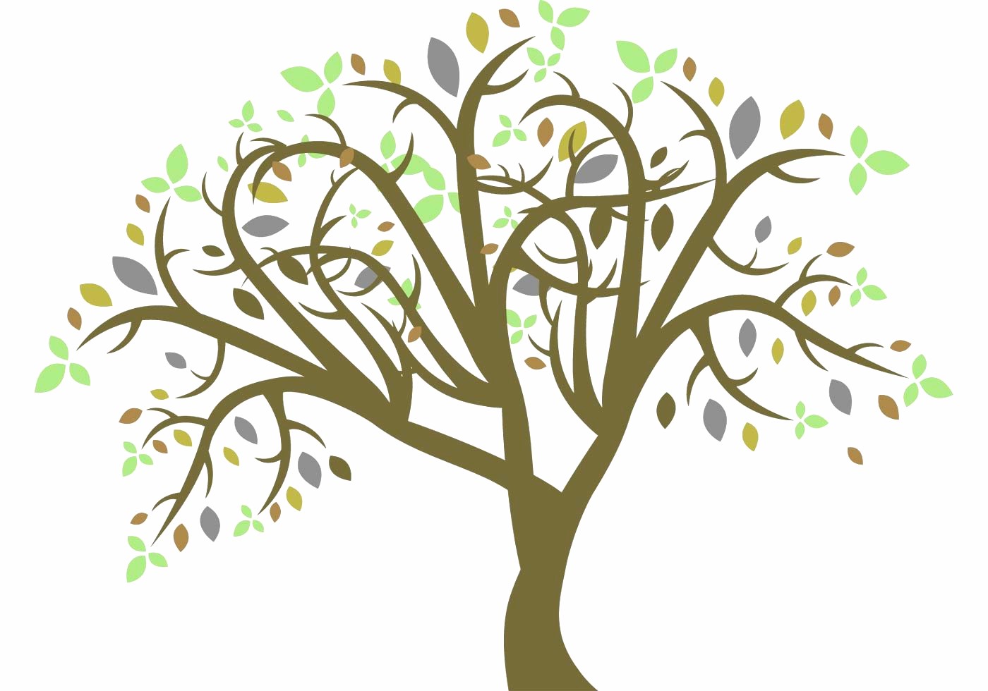 Vector colorful tree - Download Free Vector Art, Stock Graphics & Images