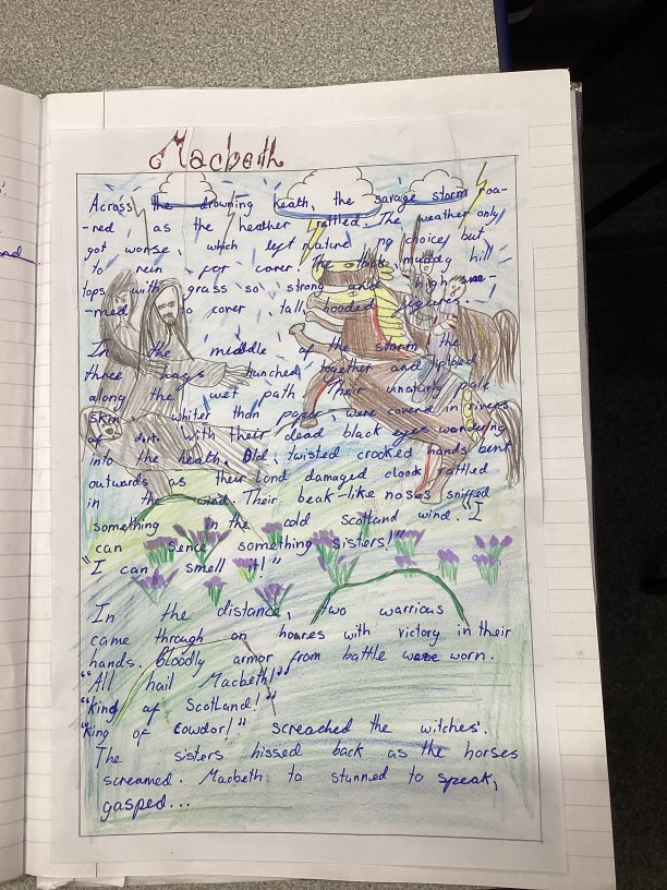 A piece of Year 6 writing