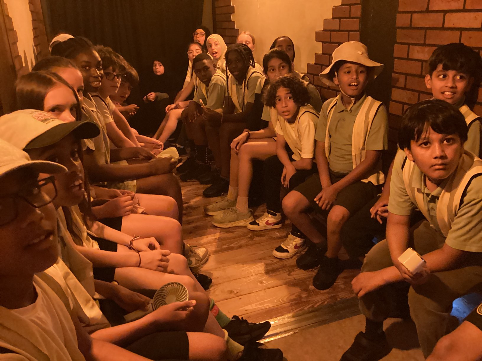 Year 6 in a bomb shelter