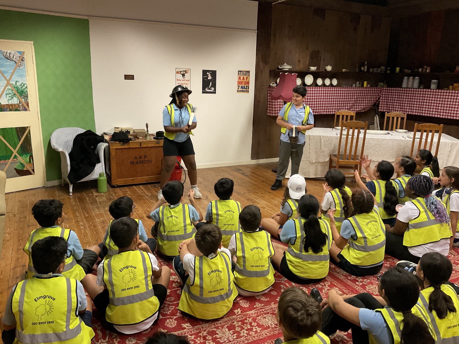 Year 6 learning about life in WW2